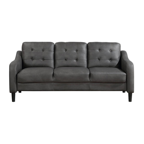 Mallory Gray Microfiber Sofa