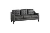 Mallory Gray Microfiber Living Room Set