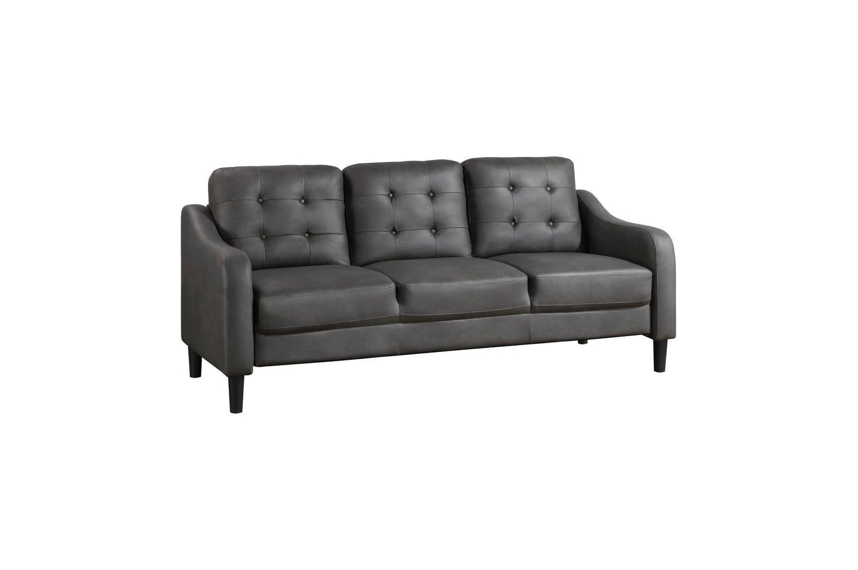 Mallory Gray Microfiber Living Room Set