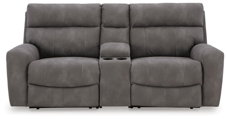 Next-Gen Slate DuraPella Sofa and Loveseat — front view