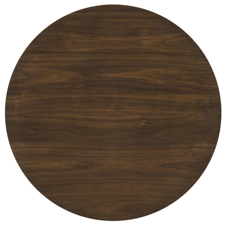 Hamlyn 5-Piece Round Wood Counter Height Dining Set Cream and Walnut — product image 4