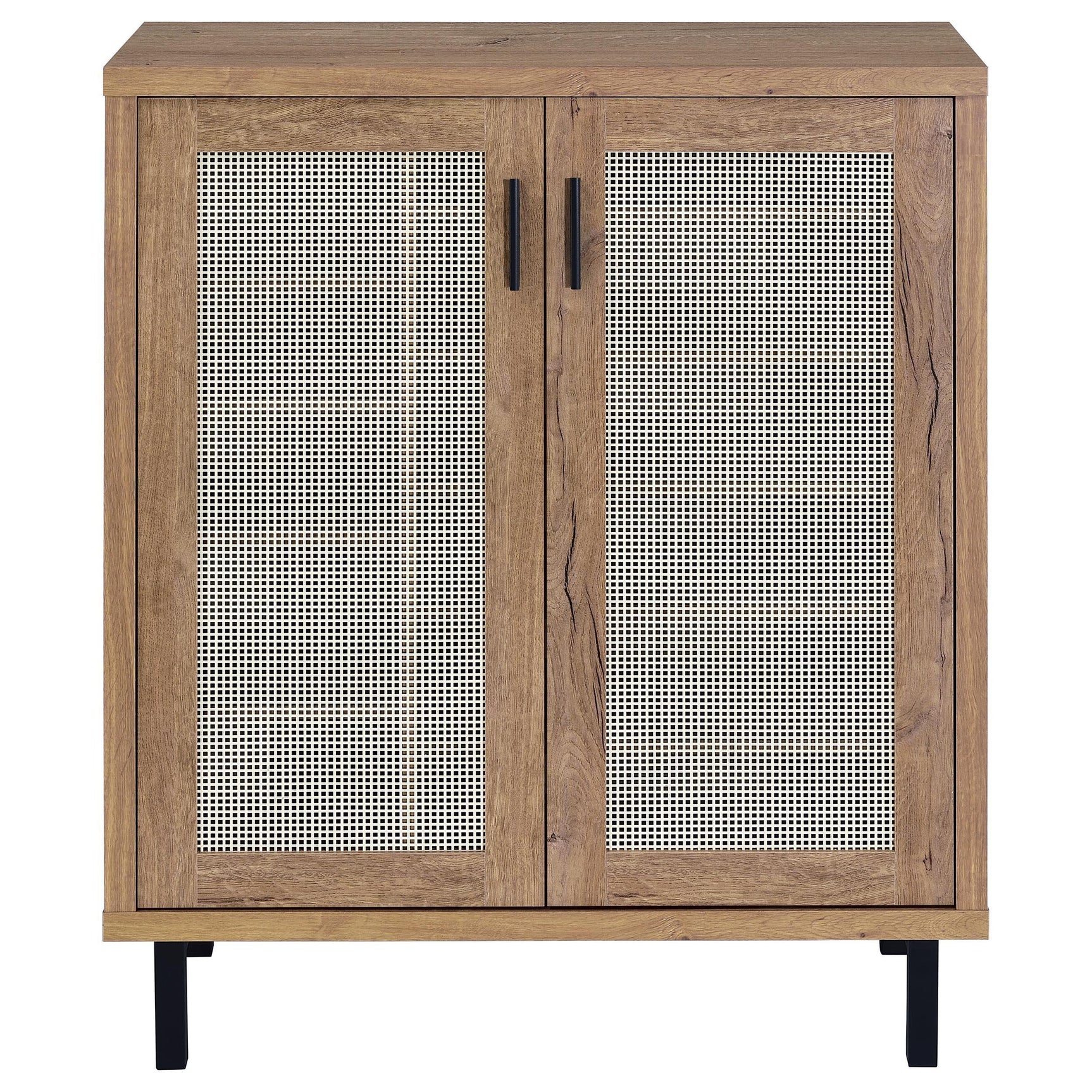 Teller 2-door Shoe Storage Cabinet Natural Oak
