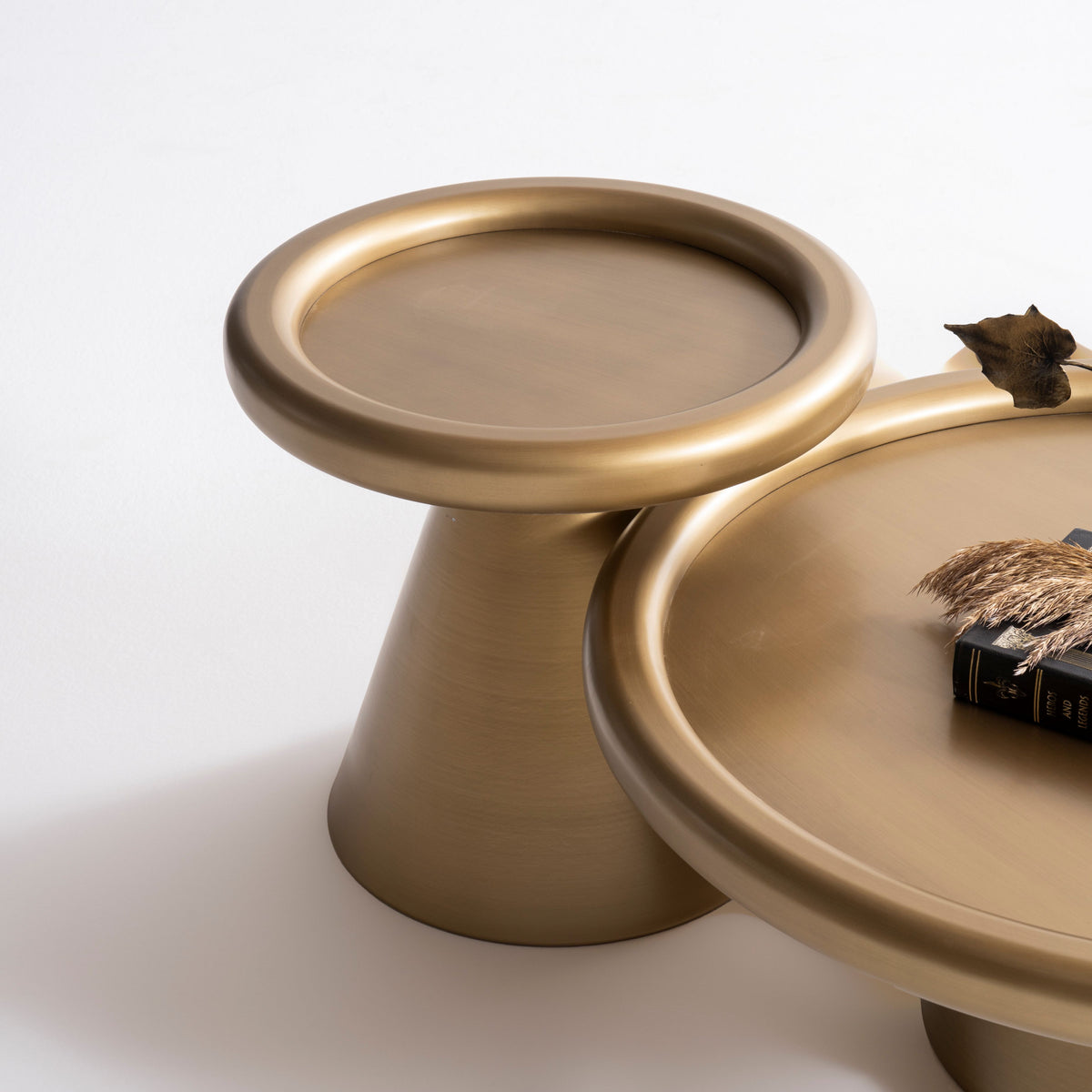 Romena Gold 3-Piece Coffee Table Set