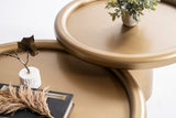 Romena Gold 3-Piece Coffee Table Set