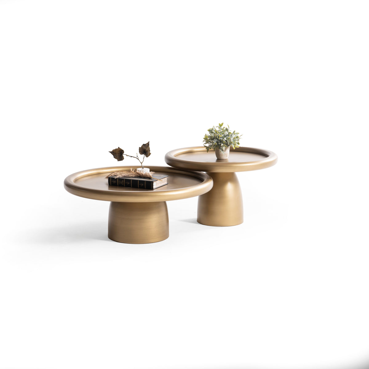 Romena Gold 3-Piece Coffee Table Set