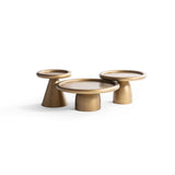 Romena Gold 3-Piece Coffee Table Set