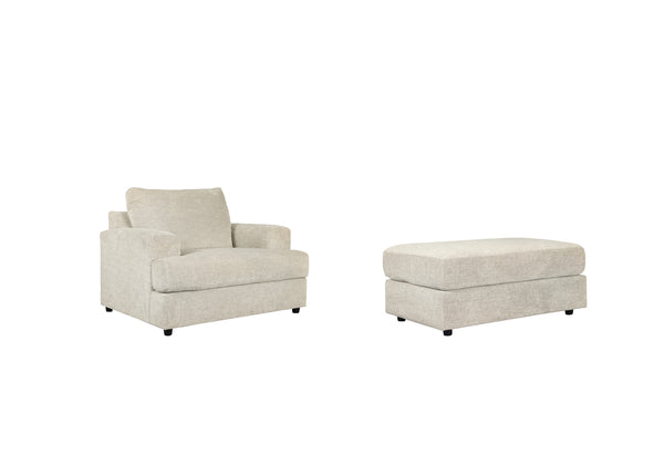 Soletren Stone Chair and Ottoman