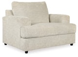Soletren Stone Chenille Oversized Chair