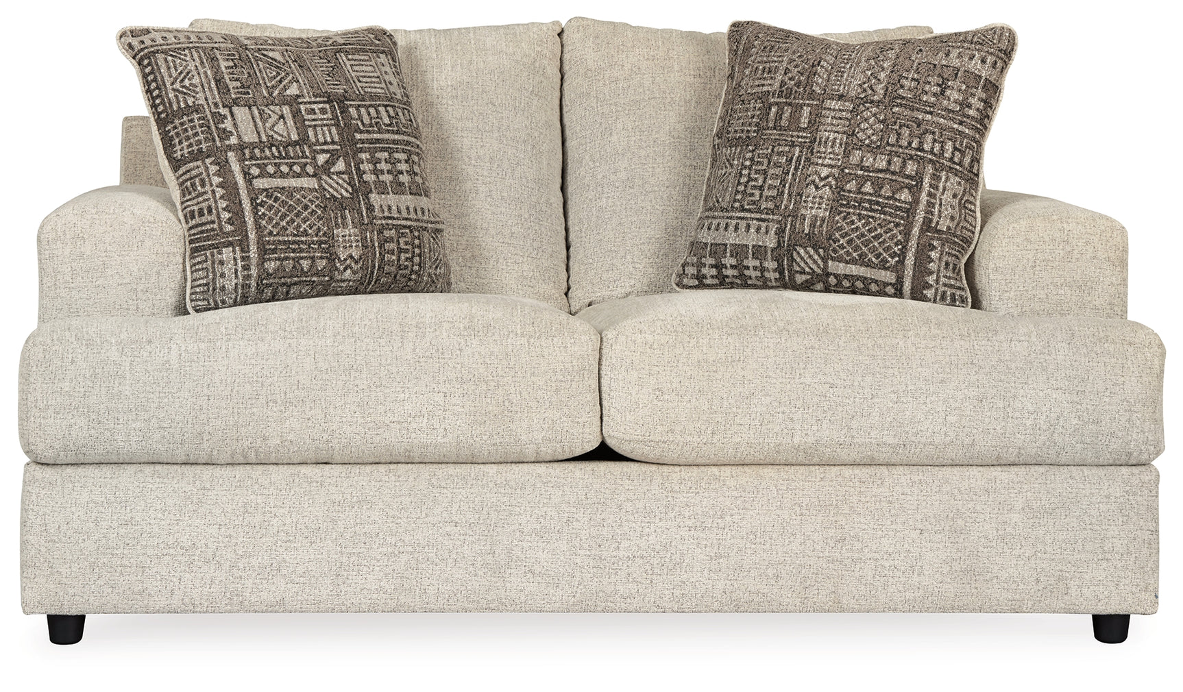 Soletren Stone Chenille Loveseat