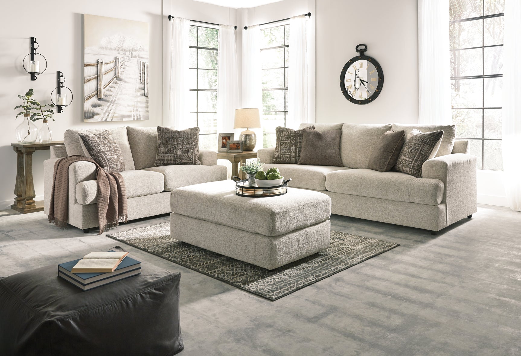Soletren Stone Chenille,Microfiber Queen Sofa Sleeper