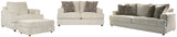 Soletren Stone Sofa, Loveseat, Chair and Ottoman