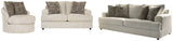 Soletren Stone Sofa, Loveseat and Chair