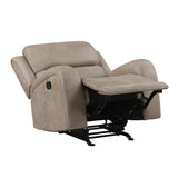 Sal Beige Rocker Recliner