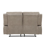 Pagosa Brown Microfiber Reclining Loveseat