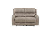 Pagosa Brown Microfiber Reclining Set