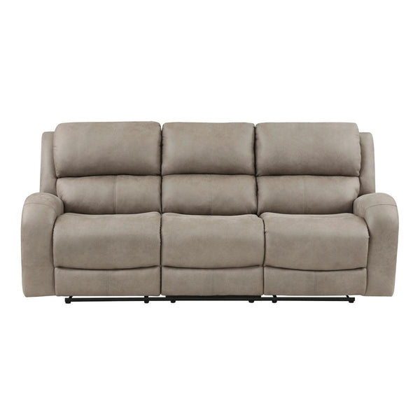Pagosa Brown Microfiber Reclining Sofa