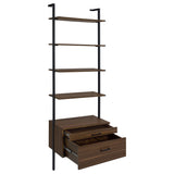 Owens 3-Piece 96-inch Wall Mounted Bookshelf Set Walnut