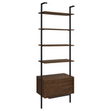 Owens 3-Piece 96-inch Wall Mounted Bookshelf Set Walnut
