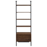 Owens 3-Piece 96-inch Wall Mounted Bookshelf Set Walnut