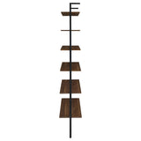 Owens 3-Piece 96-inch Wall Mounted Bookshelf Set Walnut
