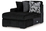 Midnight-Madness Onyx 3-Piece Sectional with Chaise