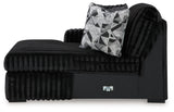 Midnight-Madness Onyx 3-Piece Sectional with Chaise