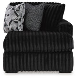 Midnight-Madness Onyx Velvet 3-Piece Sectional with Chaise view 3