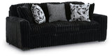 Midnight-Madness Onyx Sofa and Loveseat