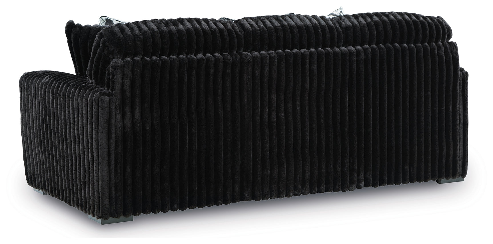 Midnight-Madness Onyx Sofa and Loveseat