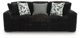 Midnight-Madness Onyx Velvet Sofa