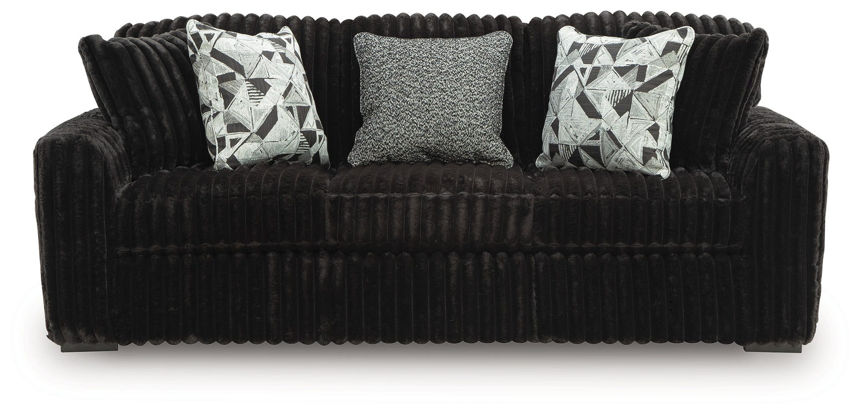 Midnight-Madness Onyx Velvet Sofa