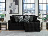 Midnight-Madness Onyx 2-Piece Sectional with Chaise