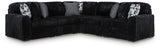 Midnight-Madness Onyx 5-Piece Sectional