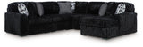 Midnight-Madness Onyx 6-Piece Sectional with Chaise