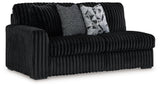 Midnight-Madness Onyx Velvet 3-Piece Sectional with Chaise