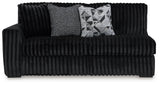 Midnight-Madness Onyx Velvet 3-Piece Sectional with Chaise