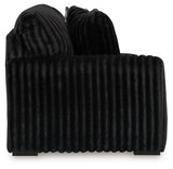 Midnight-Madness Onyx Velvet 3-Piece Sectional with Chaise