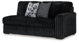 Midnight-Madness Onyx 3-Piece Sectional with Chaise