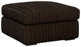 Midnight-Madness Chocolate Velvet Oversized Accent Ottoman