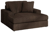 Midnight-Madness Chocolate Velvet Oversized Chaise