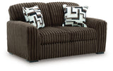 Midnight-Madness Chocolate Loveseat