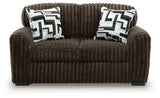 Midnight-Madness Chocolate Loveseat