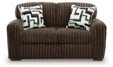 Midnight-Madness Chocolate Sofa and Loveseat