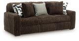 Midnight-Madness Chocolate Sofa and Loveseat