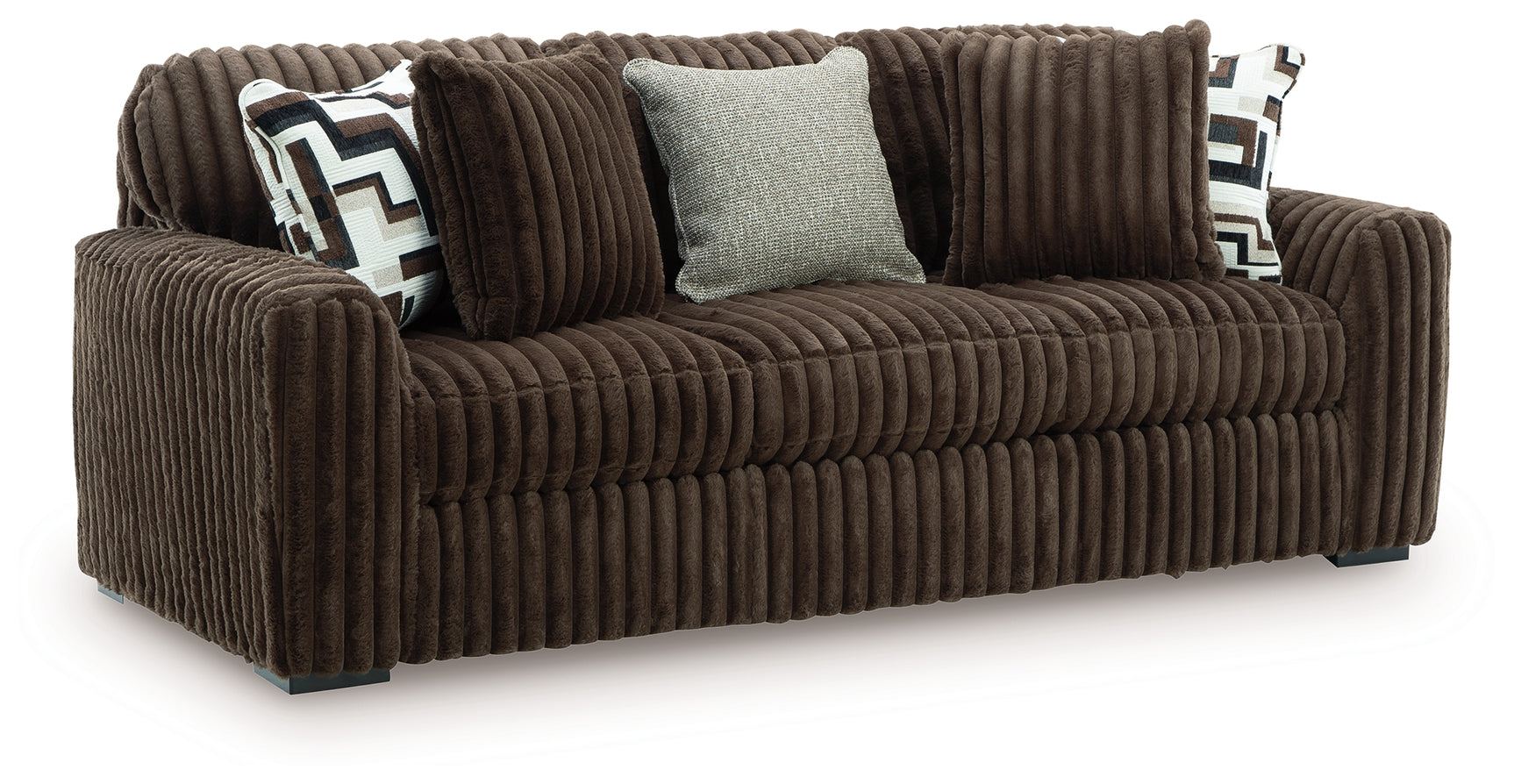 Midnight-Madness Chocolate Sofa and Loveseat