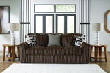 Midnight-Madness Chocolate Sofa and Loveseat