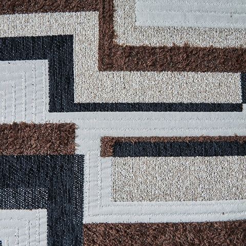 Midnight-Madness Chocolate Velvet 4-Piece Sectional with Chaise