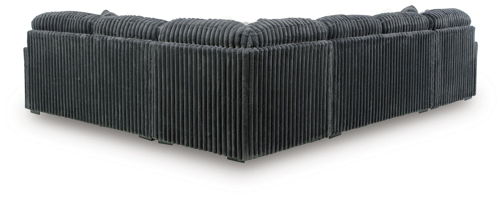 Midnight-Madness Gunmetal 4-Piece Sectional with Chaise