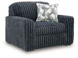 Midnight-Madness Gunmetal Velvet Oversized Chair