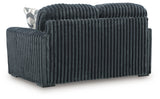 Midnight-Madness Gunmetal Velvet Loveseat